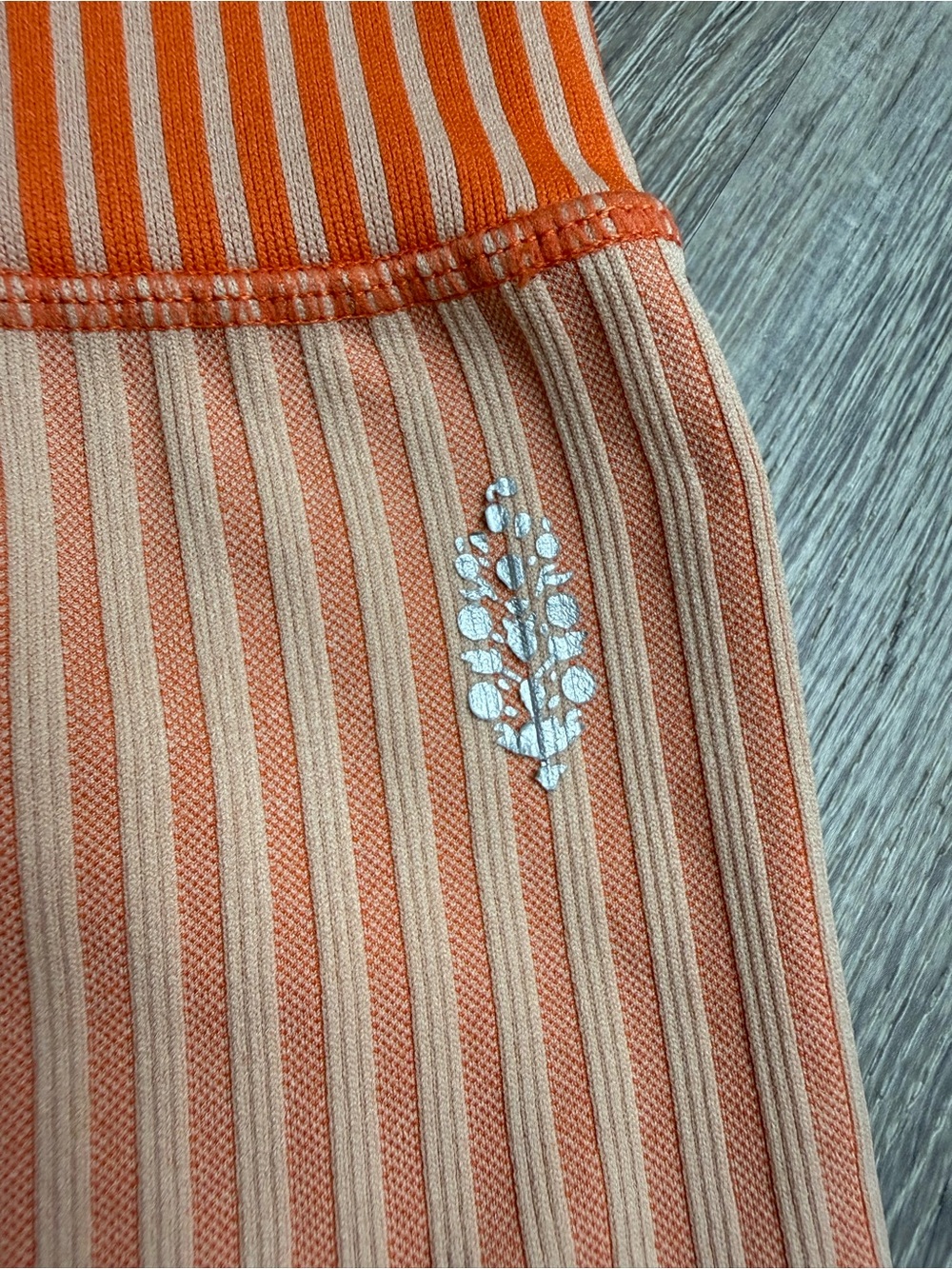 FP Movement by Free People Orange Colorblock “Striped Mixing Shorts” in Papaya - Picture 3 of 8
